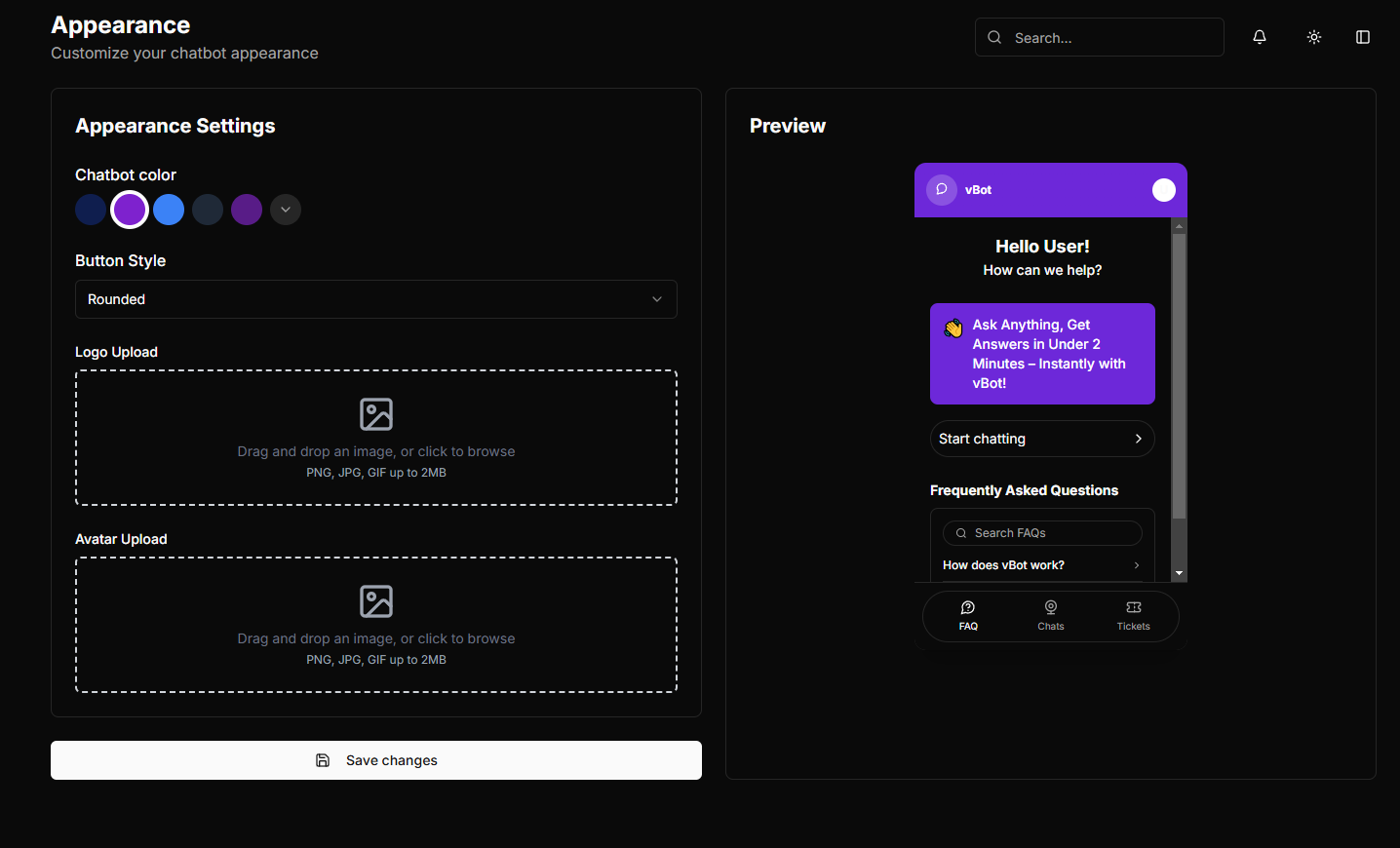 Chatbot Analytics Dashboard